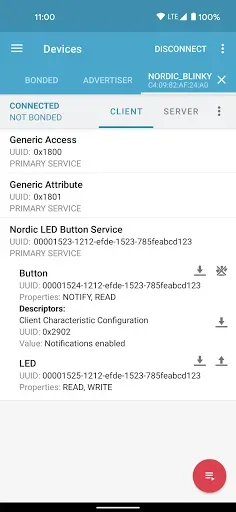 Скриншот 5 — nRF Connect for Mobile