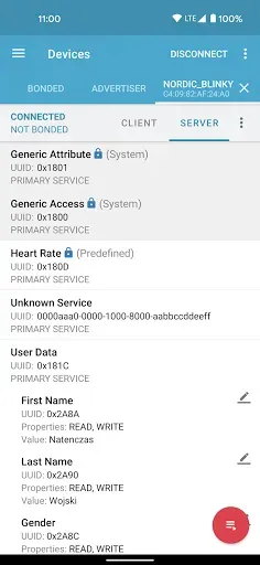 Скриншот 7 — nRF Connect for Mobile