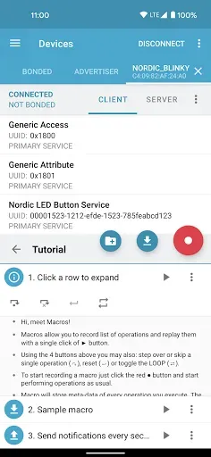 Скриншот 8 — nRF Connect for Mobile