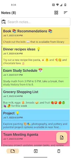 Скриншот 1 — Notepad - Quick Notes
