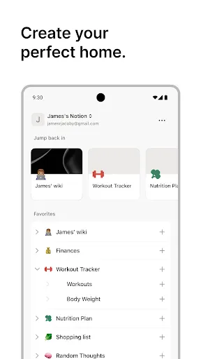 Скриншот 2 — Notion: Notes, Tasks, AI