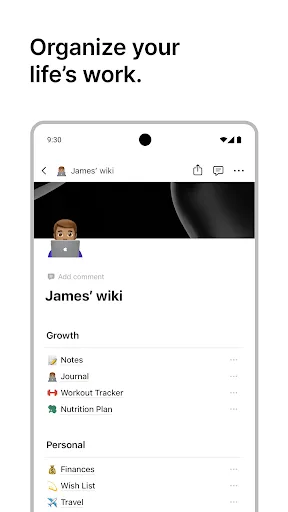 Скриншот 3 — Notion: Notes, Tasks, AI