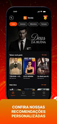 Скриншот 2 — Novely: Ler Novelas e Romances