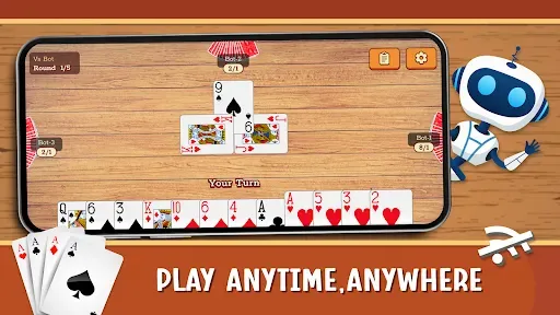 Скриншот 3 — Callbreak Lite: Offline Tash