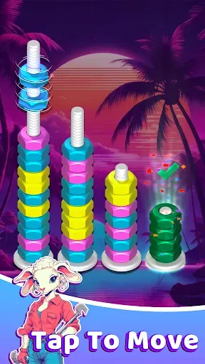 Скриншот 3 — 3D Color Nuts: Сопоставьте