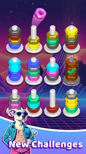 Скриншот 4 — 3D Color Nuts: Сопоставьте