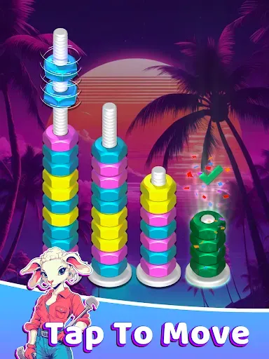 Скриншот 8 — 3D Color Nuts: Сопоставьте