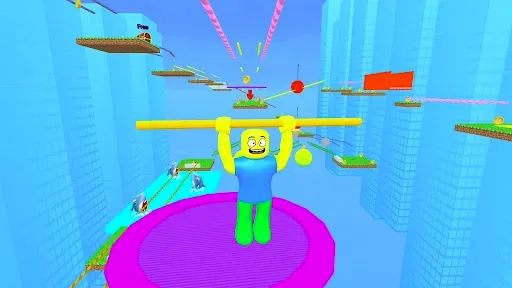 Скриншот 1 — Обби 3D Паркур: игра испытания