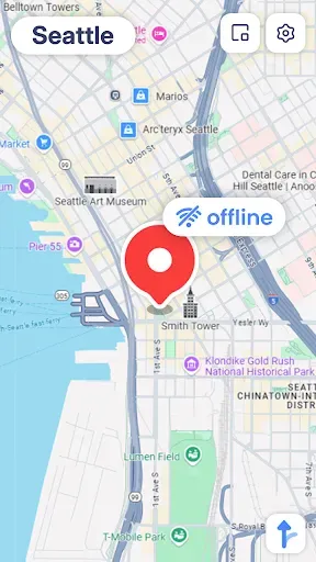 Скриншот 1 — Офлайн Карты: GPS Навигация