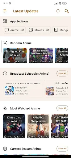 Скриншот 1 — All in One Anime & Manga