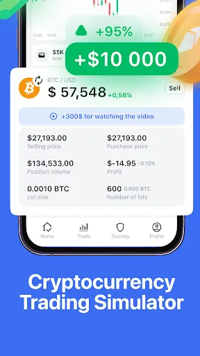 Скриншот 1 — Cryptoguru: Трейдинг Симулятор