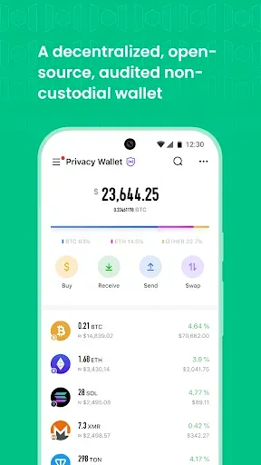 Скриншот 1 — Mixin - Private Crypto Wallet