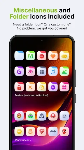 Скриншот 5 — Ares Light: Pastel Icon Pack