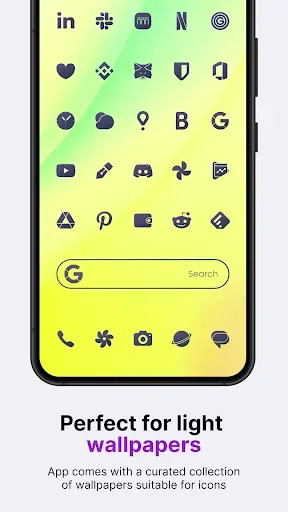 Скриншот 2 — Lena Dark: Shapeless Icon Pack
