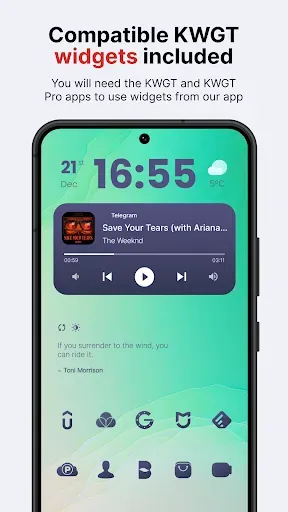 Скриншот 3 — Lena Dark: Shapeless Icon Pack
