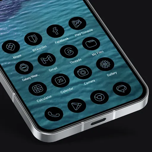 Скриншот 1 — Vera Material You Icon Pack