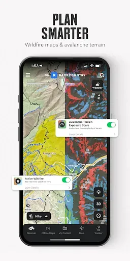 Скриншот 8 — onX Backcountry Trail Maps GPS
