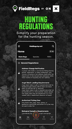 Скриншот 1 — FieldRegs by onX: Hunting Regs