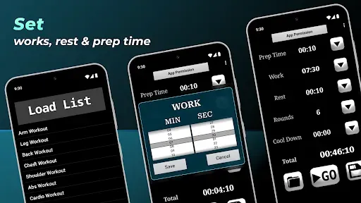 Скриншот 2 — HIIT interval training timer
