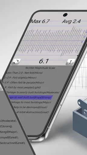 Скриншот 2 — Seismometer - Vibration Meter