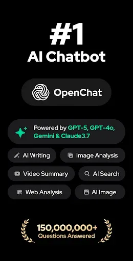 Скриншот 1 — Open Chat - AI bot app