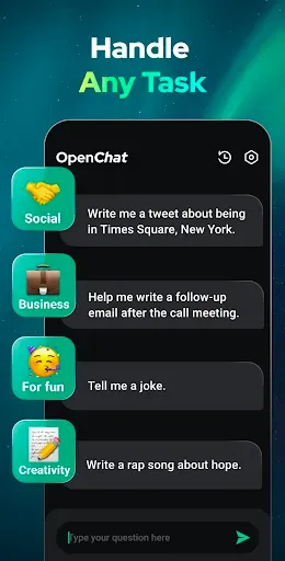 Скриншот 8 — Open Chat - AI bot app