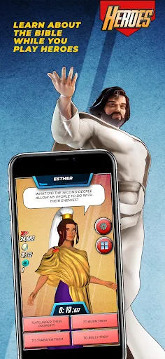 Скриншот 2 — Bible Trivia Game: Heroes