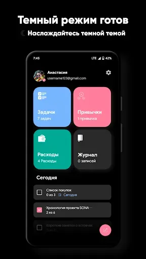 Скриншот 2 — Планировщик жизни