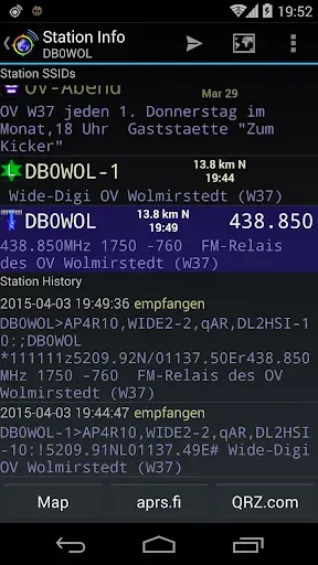 Скриншот 3 — APRSdroid - APRS Client