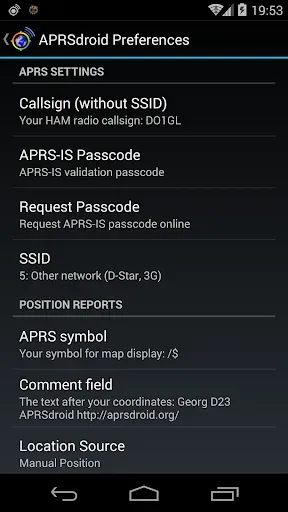 Скриншот 7 — APRSdroid - APRS Client