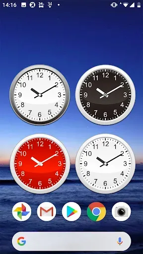 Скриншот 1 — Часы : Clocks widget – simple
