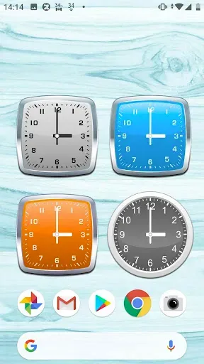 Скриншот 2 — Часы : Clocks widget – simple