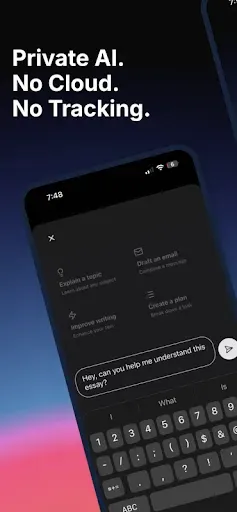 Скриншот 1 — Whisper: Private Offline AI