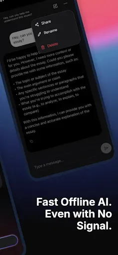 Скриншот 4 — Whisper: Private Offline AI
