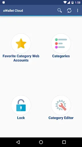 Скриншот 1 — aWallet Cloud Password Manager