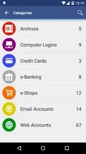 Скриншот 2 — aWallet Cloud Password Manager