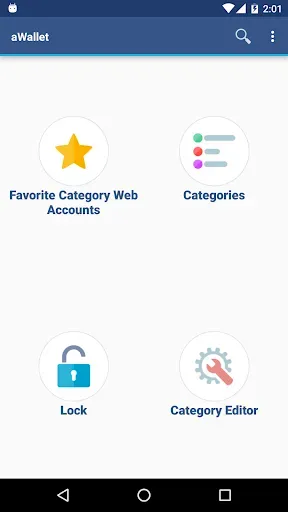 Скриншот 1 — aWallet Password Manager