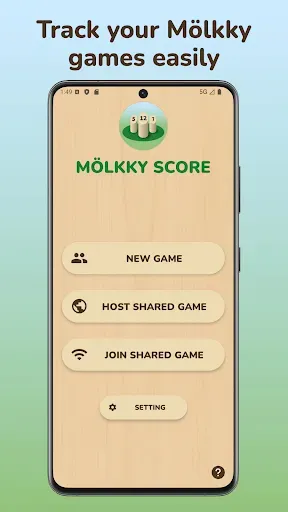 Скриншот 1 — Mölkky Score Tracker