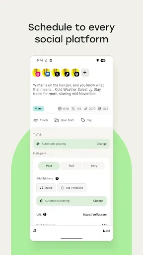 Скриншот 2 — Buffer: Social Media Scheduler