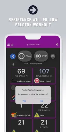 Скриншот 2 — QZ (qdomyos-zwift)