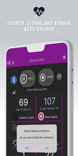 Скриншот 3 — QZ (qdomyos-zwift)
