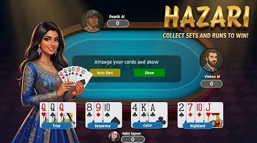 Скриншот 4 — Callbreak Online: Lakadi Tash
