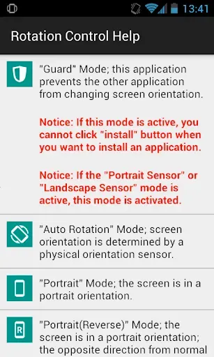 Скриншот 3 — Rotation Control