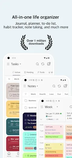 Скриншот 1 — Journal it! - Bullet & Planner