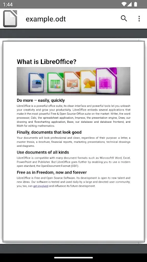 Скриншот 2 — LibreOffice Viewer