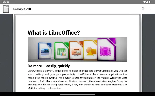 Скриншот 6 — LibreOffice Viewer