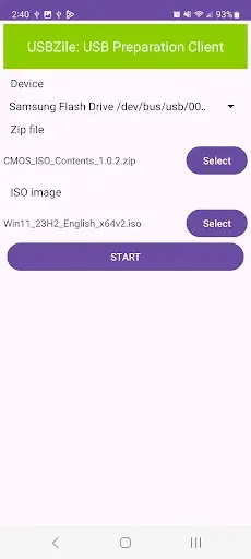 Скриншот 2 — USBZile