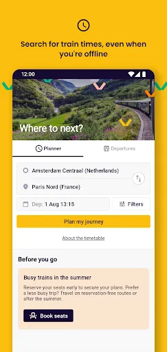 Скриншот 2 — Eurail/Interrail Rail Planner