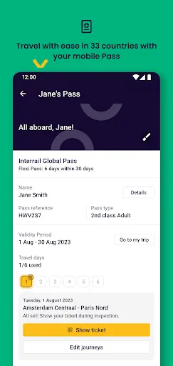 Скриншот 4 — Eurail/Interrail Rail Planner
