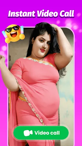 Скриншот 1 — Video Call Desi Girls: YolaPro